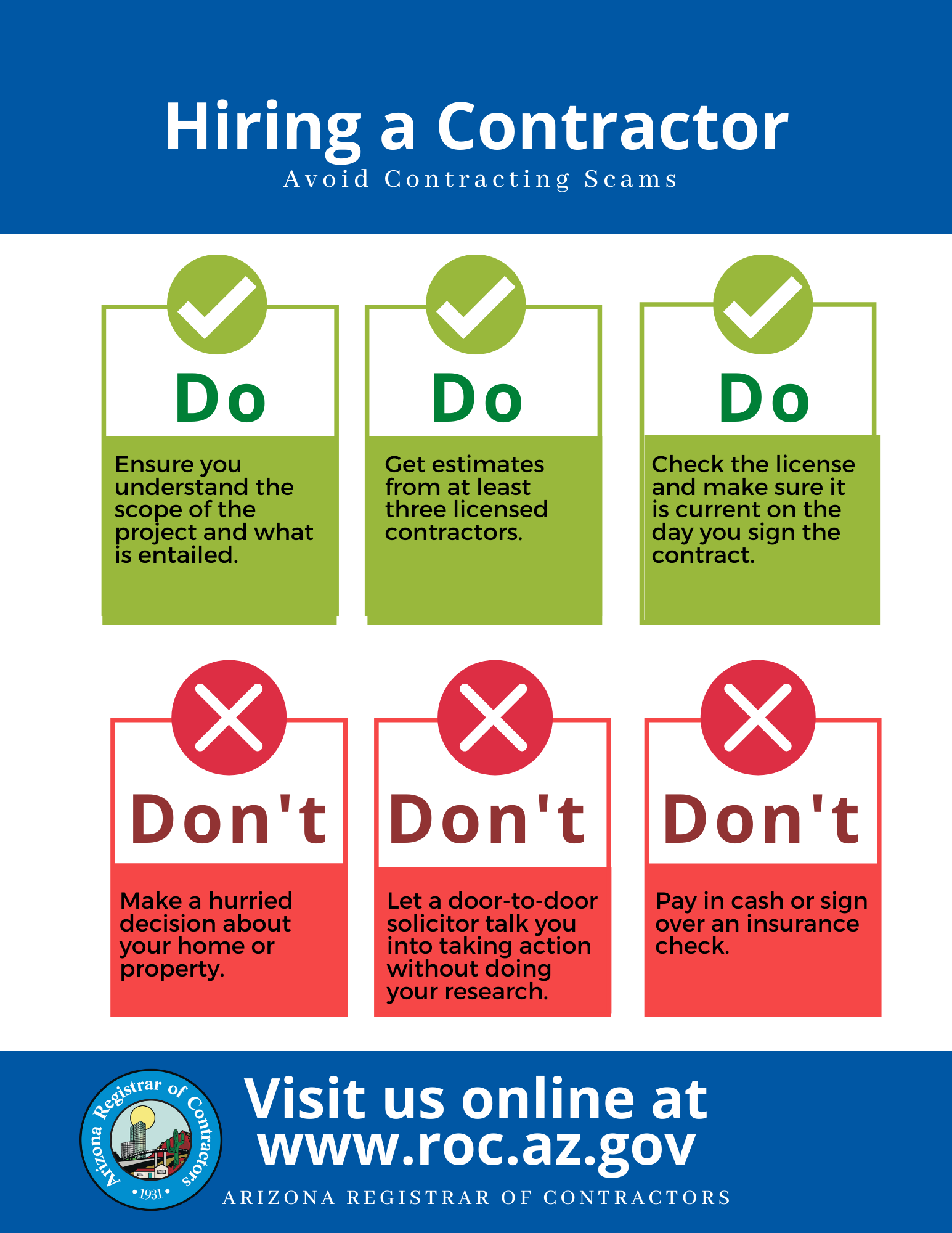 Does and Don'ts of Hiring a Contractor