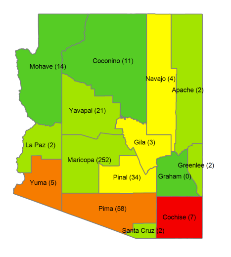 Complaints by County | Arizona Registrar of Contractors