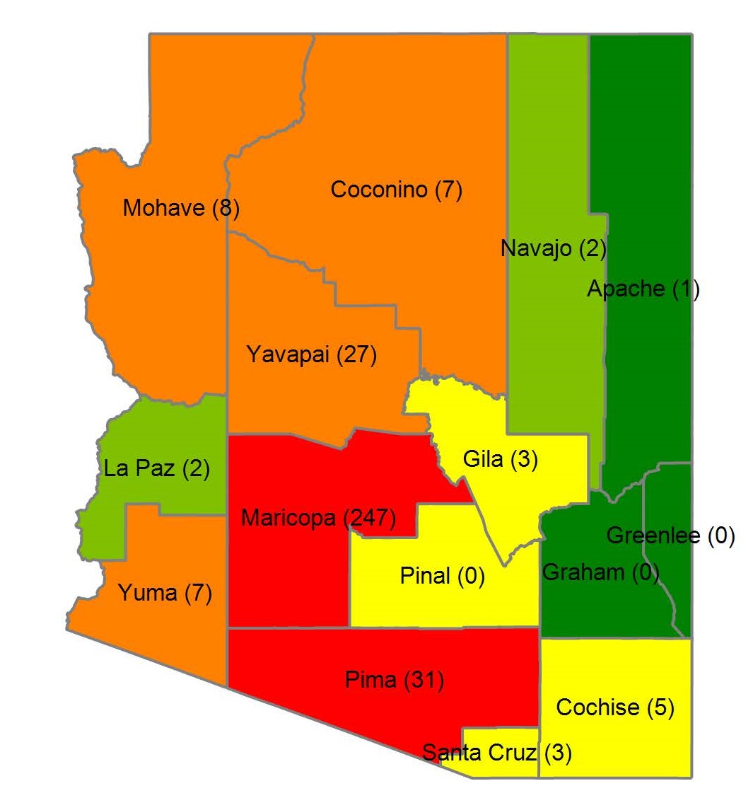 New Licenses by County for November 2023