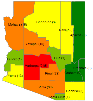 New Licenses by County for November 2024