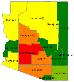 New Licenses by County for January 2025