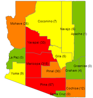 New Licenses by County for April 2025