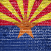 AZ Flag Brick Wall
